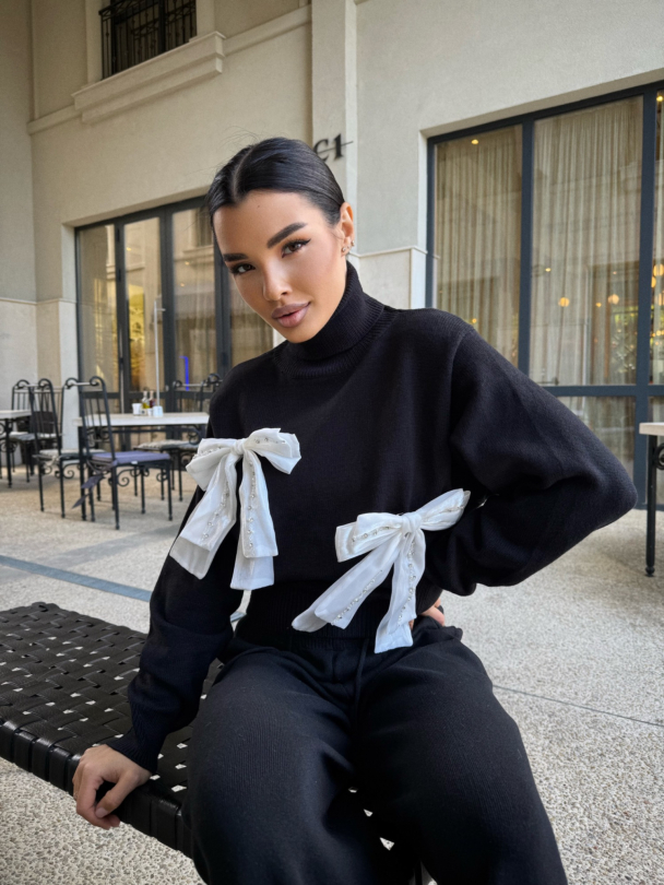 Пуловер поло Soft Rebel Black