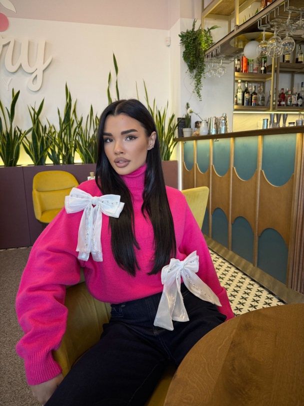 Пуловер поло Soft Rebel Fuchsia