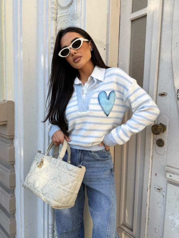 Пуловер Shuffle Blue