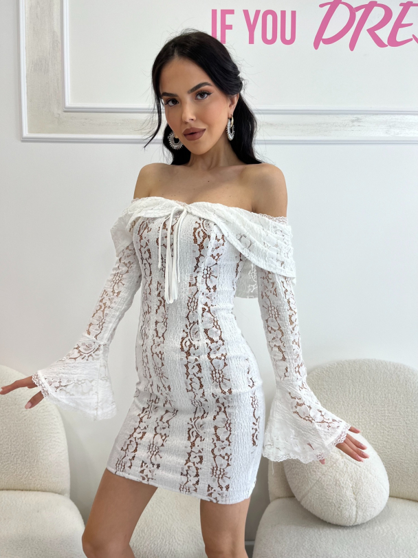 Рокля Defou Bianco