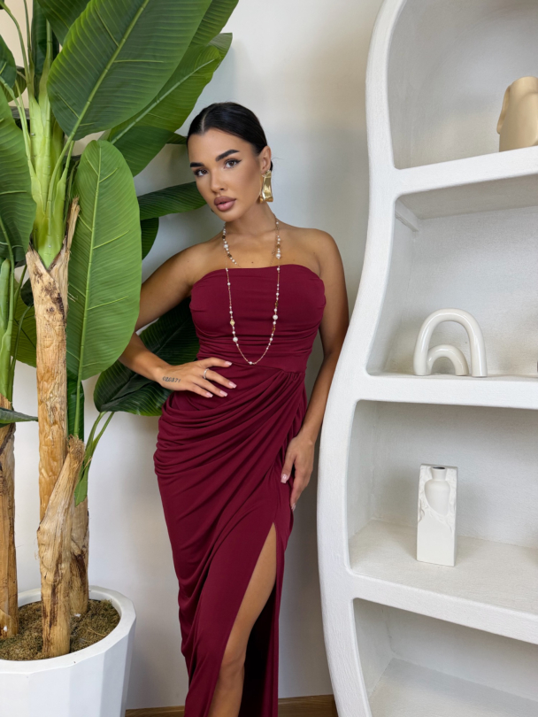 Рокля Ozone Sky Burgundy