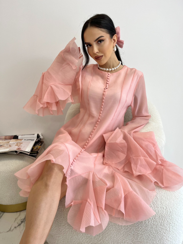 Рокля Solida Pink