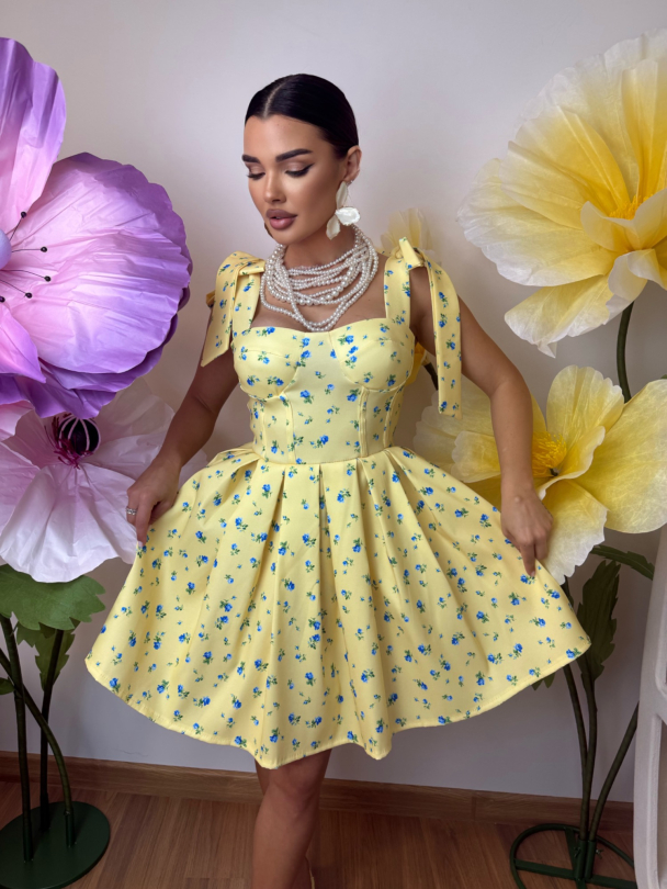 Рокля Veana Butter Yellow