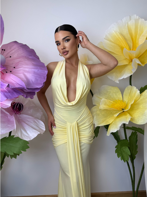 Рокля Zaneas Butter Yellow