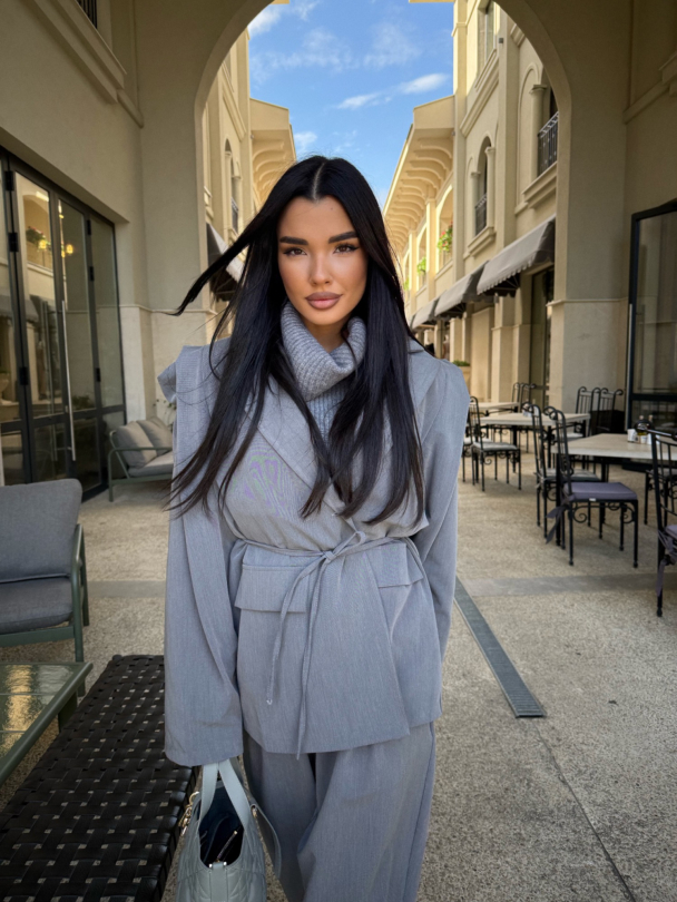 Сако Bisquit Long Grey