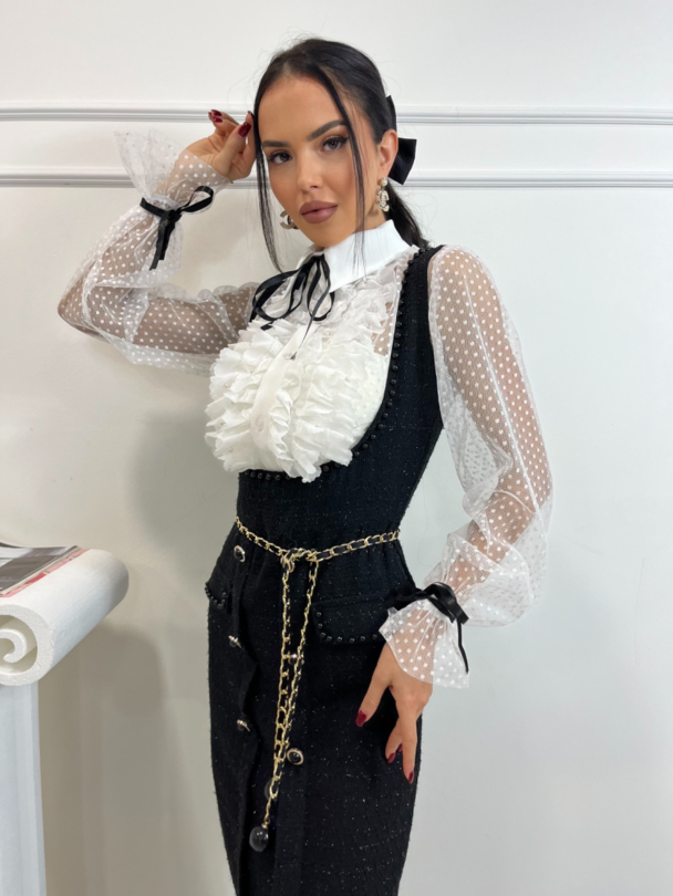 Сет риза и рокля букле Corny Black
