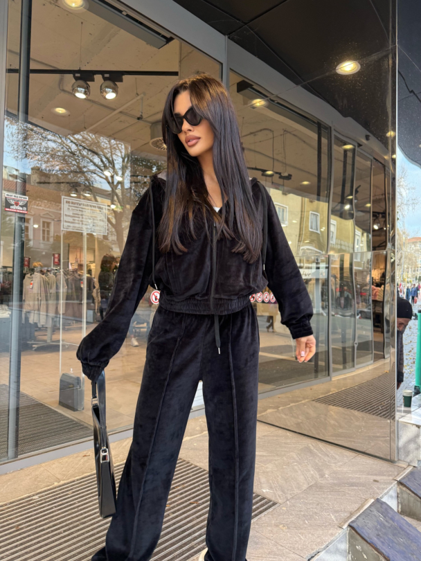 Суитшърт Cozy Black