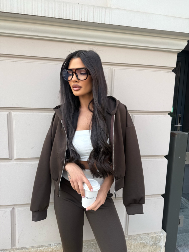 Суитшърт Nicolo Dark Chocolate 