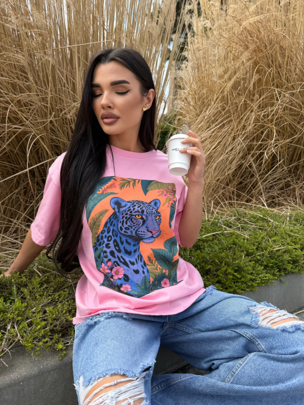 Тениска Colory Panther Pink