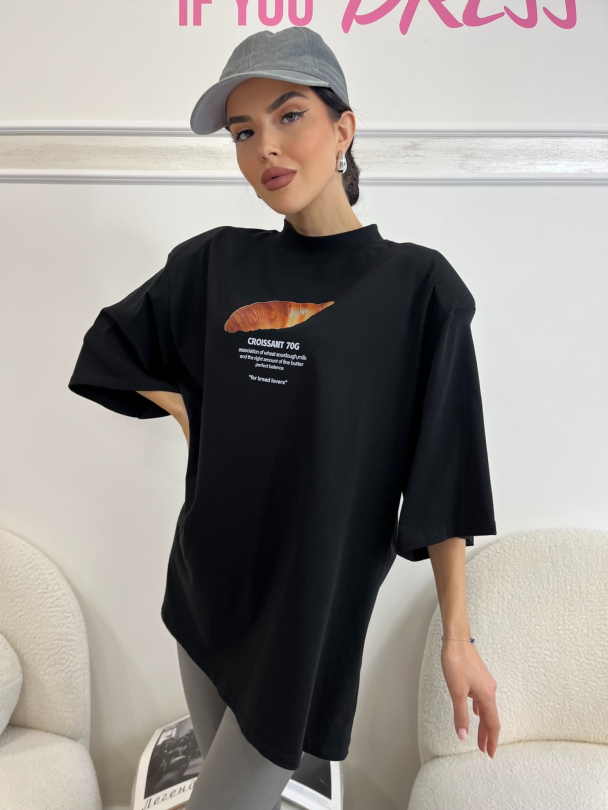 Тениска Croissant Black