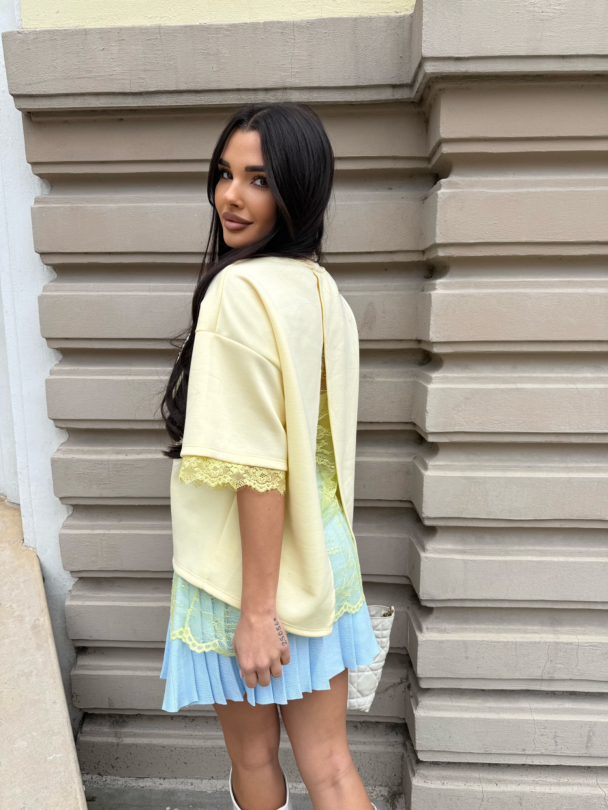 Тениска Kaela Butter Yellow