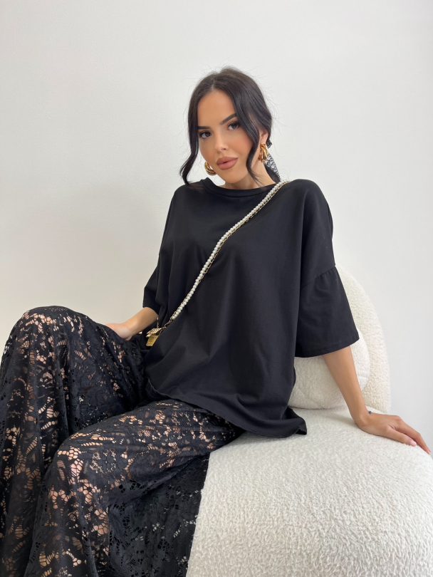 Тениска Laureti Black