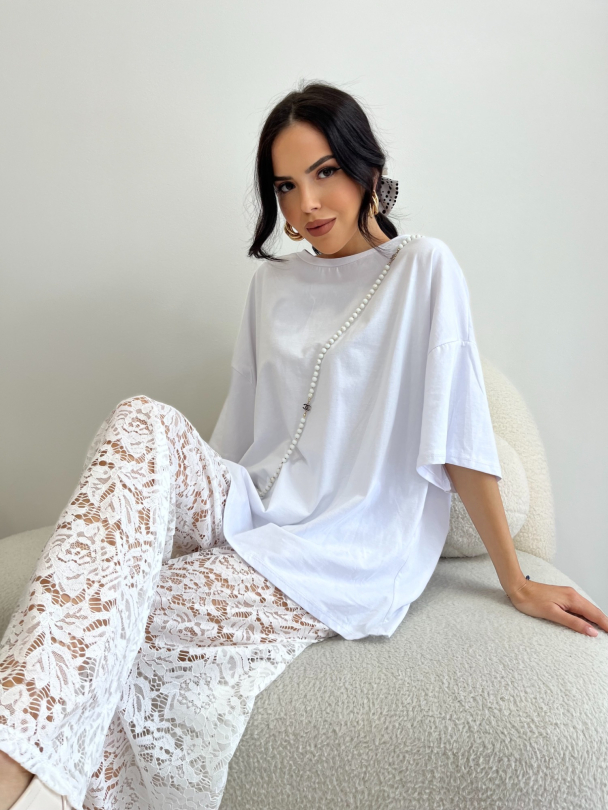 Тениска Laureti White