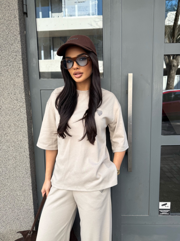 Тениска Lavella Oat Milk