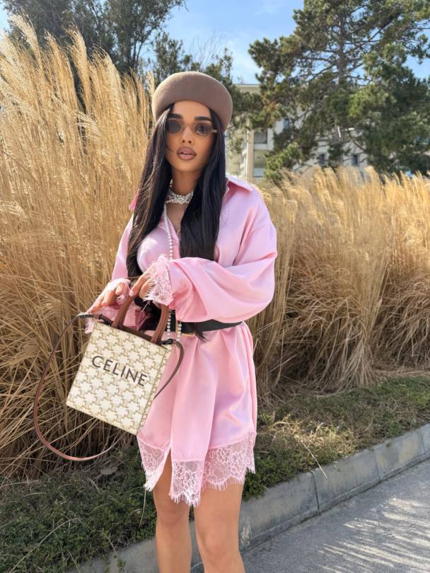 Туника с колан Layza Pink